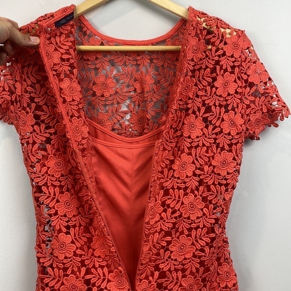 M&S Collection • Lace Sheath Short Sleeve Bodycon Midi Dress - Picture 13 of 16